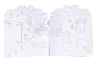 Colouring book Moulin Roty with stickers - La Grande Famille