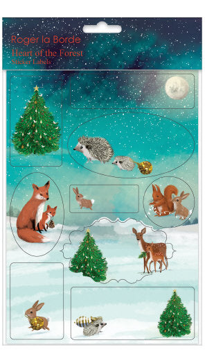 Christmas parcel labels Roger la Borde - Heart of the Forest