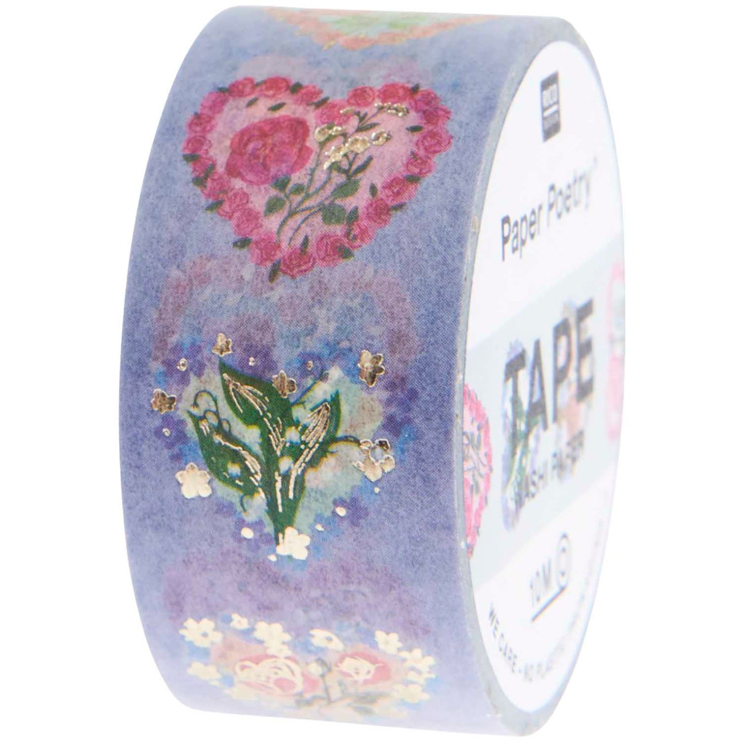 Decorative tape Paper Poetry - Hearts
