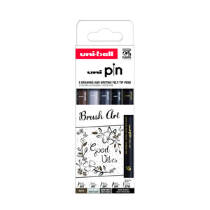 Fineliner Uni Pin - 5pc Brush Art