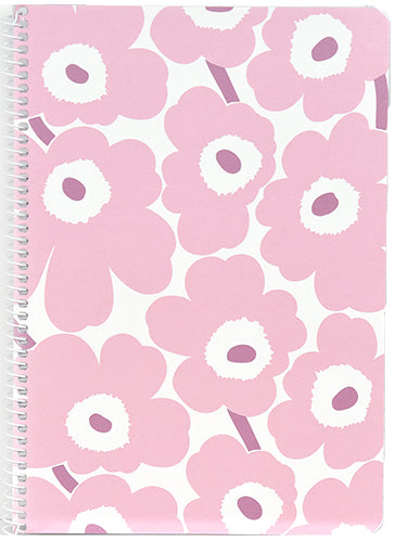 Spiral notebook A5 Marimekko - Unikko pink