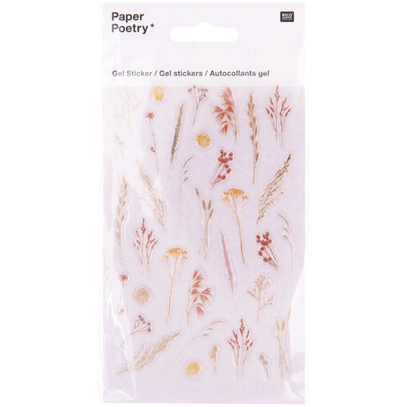 Sticker set Paper Poetry - Gel Stickers Grasses