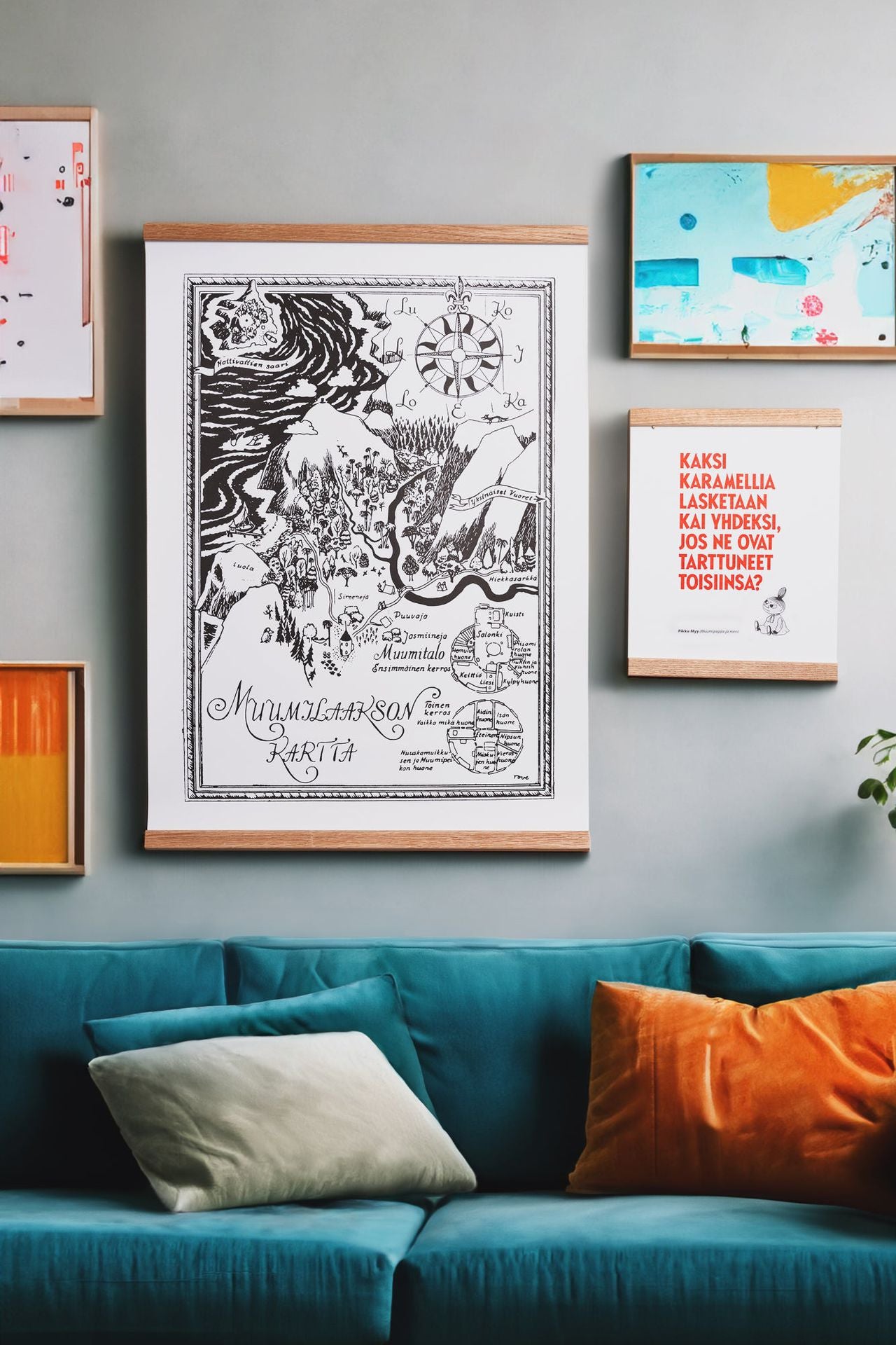 Juliste Muumi 24x30 - Karamelli
