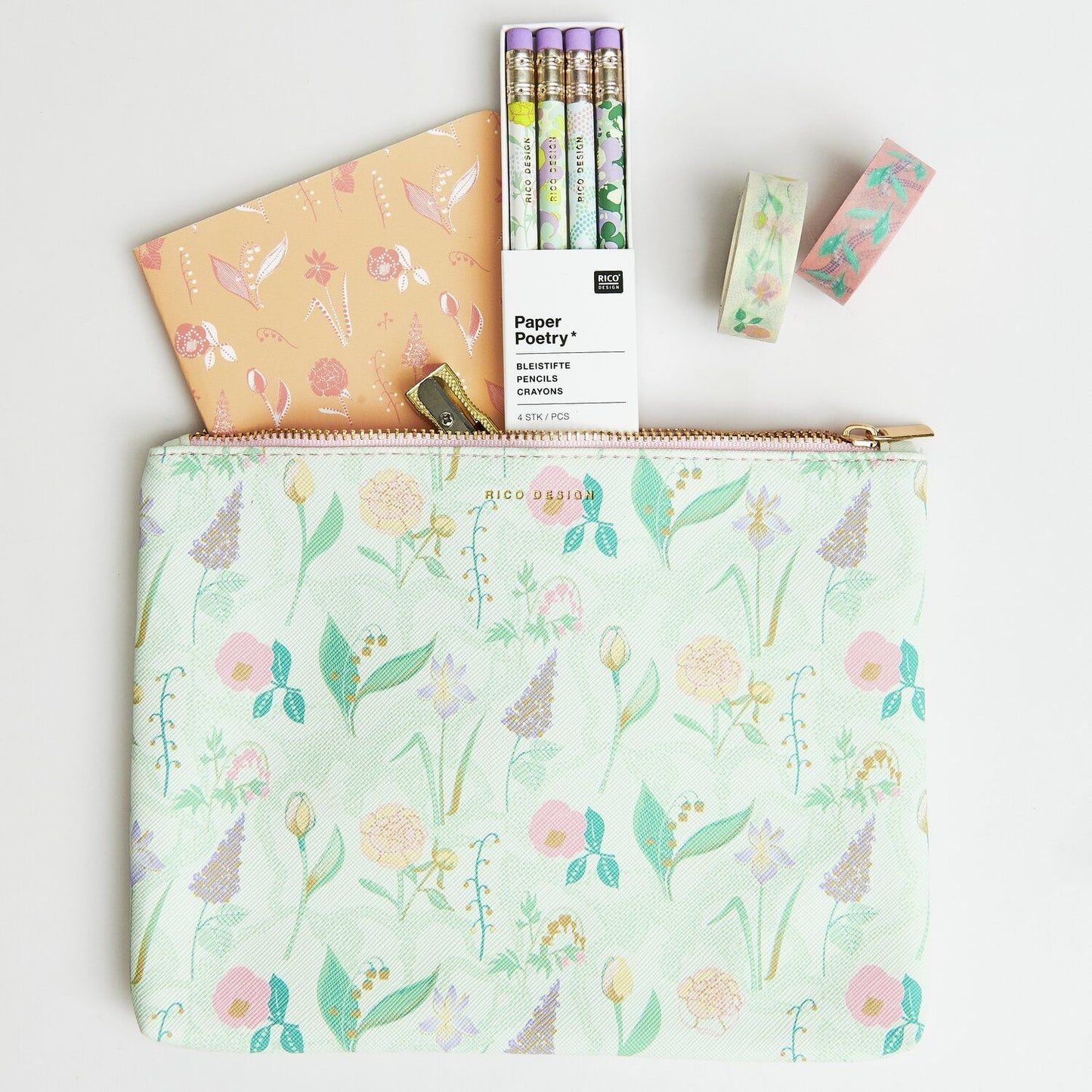 Pouch L Paper Poetry - Flowers
