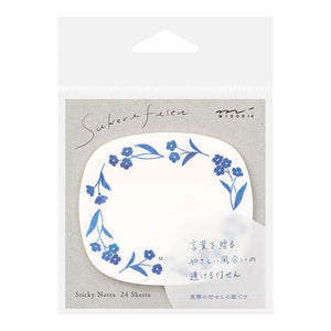 Muistilaput Midori - Blue flowers