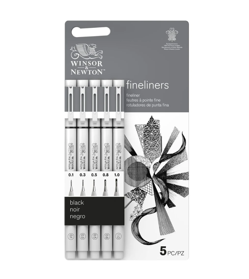 Fineliner assortment 5pcs WN - Black