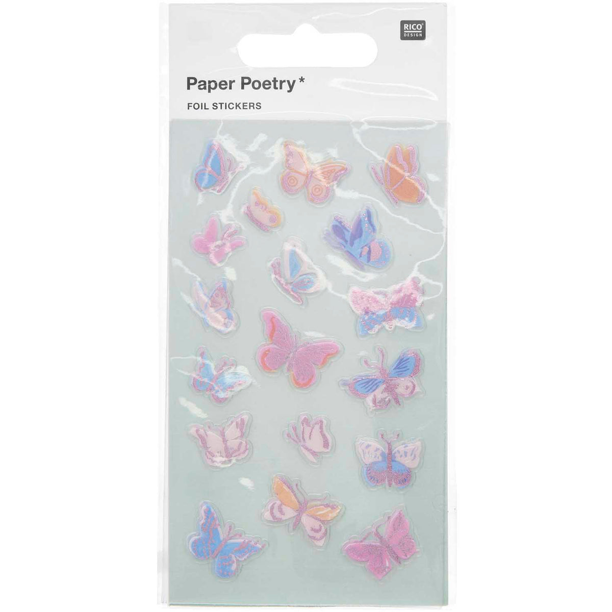 Sticker set Paper Poetry - La Vie en Rose, Butterflies