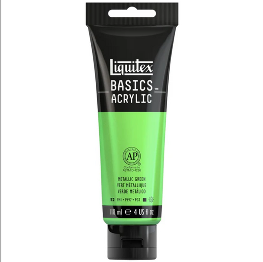 Liquitex Basics 118ml acrylic paint - Metallic Green