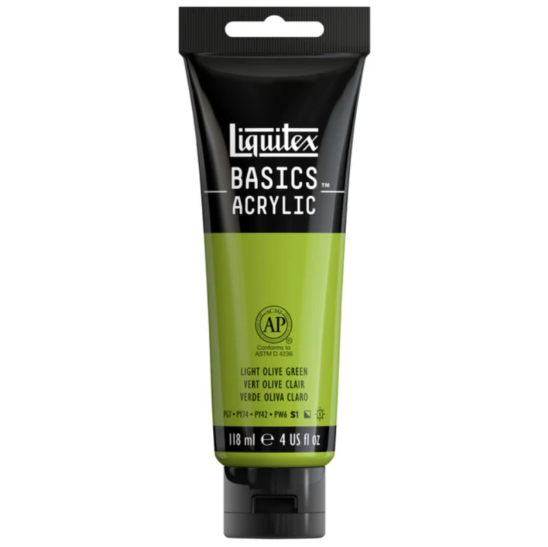 Liquitex Basics 118ml Acrylic Paint - 218 Light Olive Green