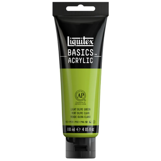 Liquitex Basics 118ml Acrylic Paint - 218 Light Olive Green