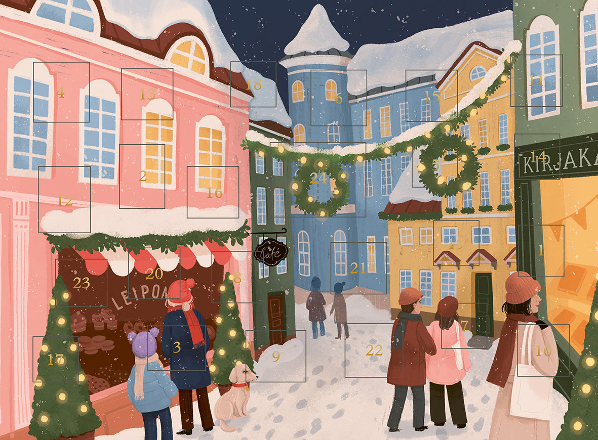 Christmas calendar A4 Kaisu Sandberg - Christmas street