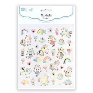Sticker sheet DPC - Pastel unicorns and mermaid cats