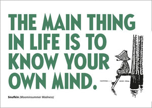 Postcard letterpress Moomin - Main thing