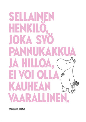 Postcard letterpress Moomin - Pancake