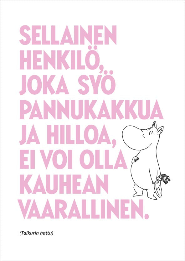 Postcard letterpress Moomin - Pancake